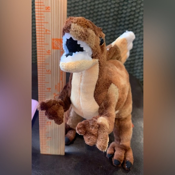 Wild Republic 8” Brown Spinosaurus Plushie w/Fan-Like Spine Back; Ages 3+ - Picture 5 of 9
